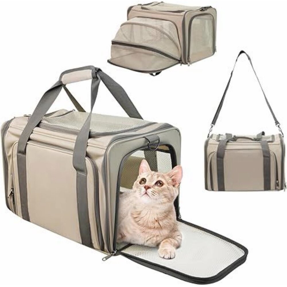 Tranquitas Dog/Cat Carrier Soft for Pets Up to 15 Lbs, TSA Airline Approved